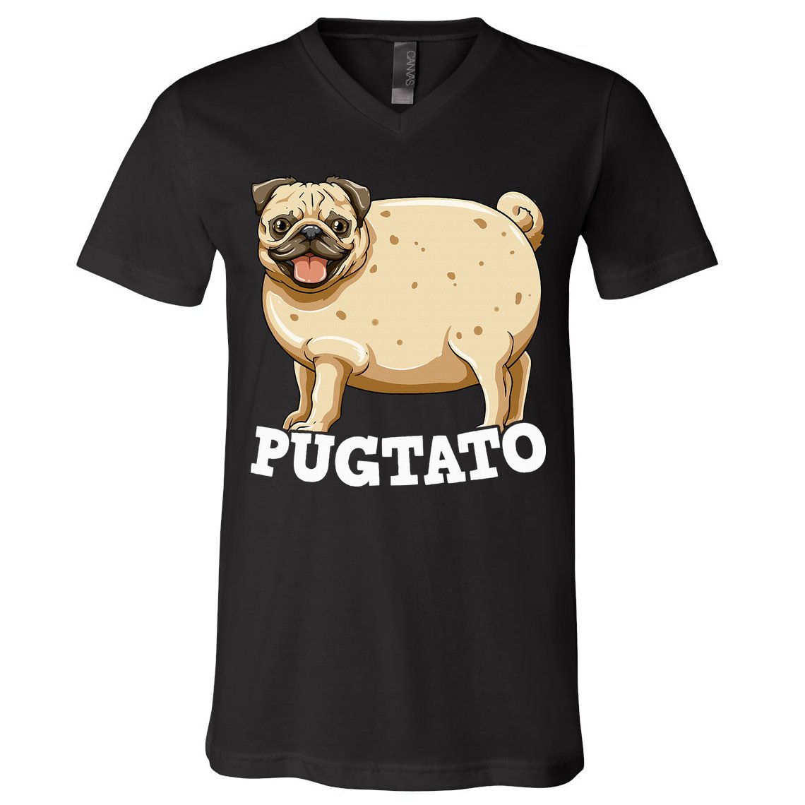 Pugtato Pug Potato Pug Lovers V-Neck T-Shirt