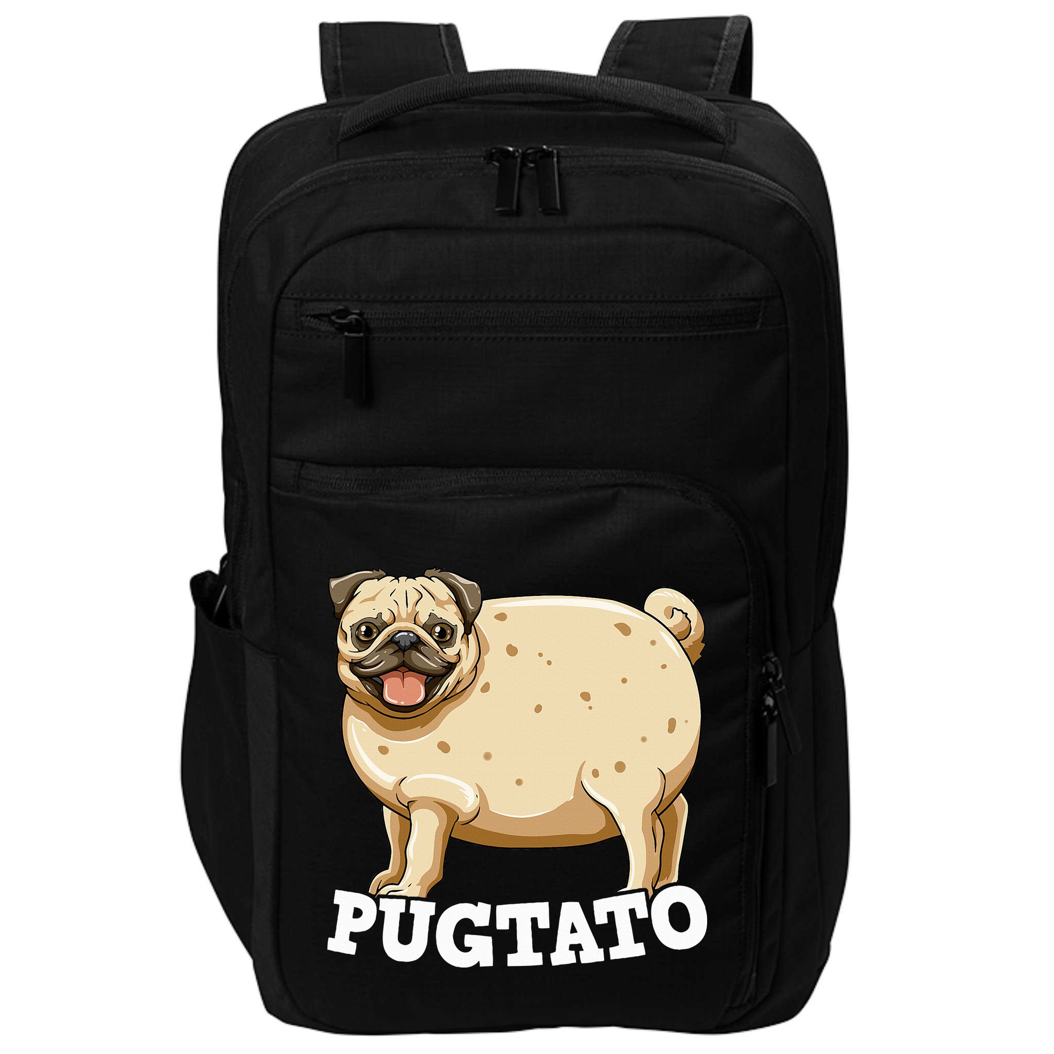 Pugtato Pug Potato Pug Lovers Impact Tech Backpack