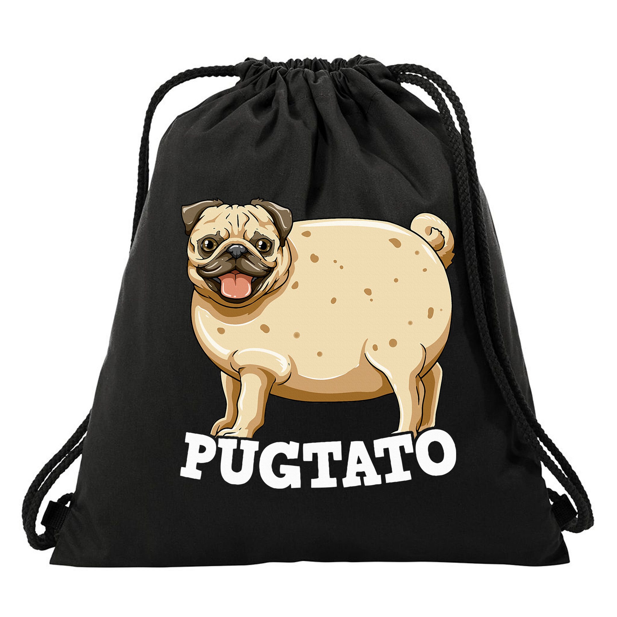 Pugtato Pug Potato Pug Lovers Drawstring Bag