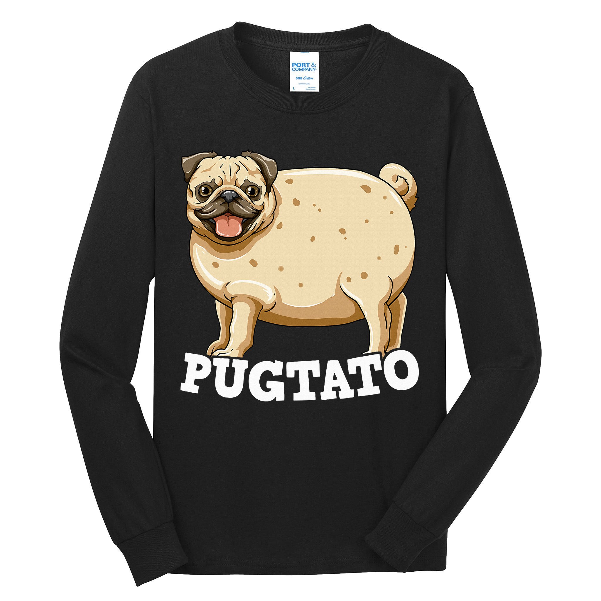 Pugtato Pug Potato Pug Lovers Tall Long Sleeve T-Shirt