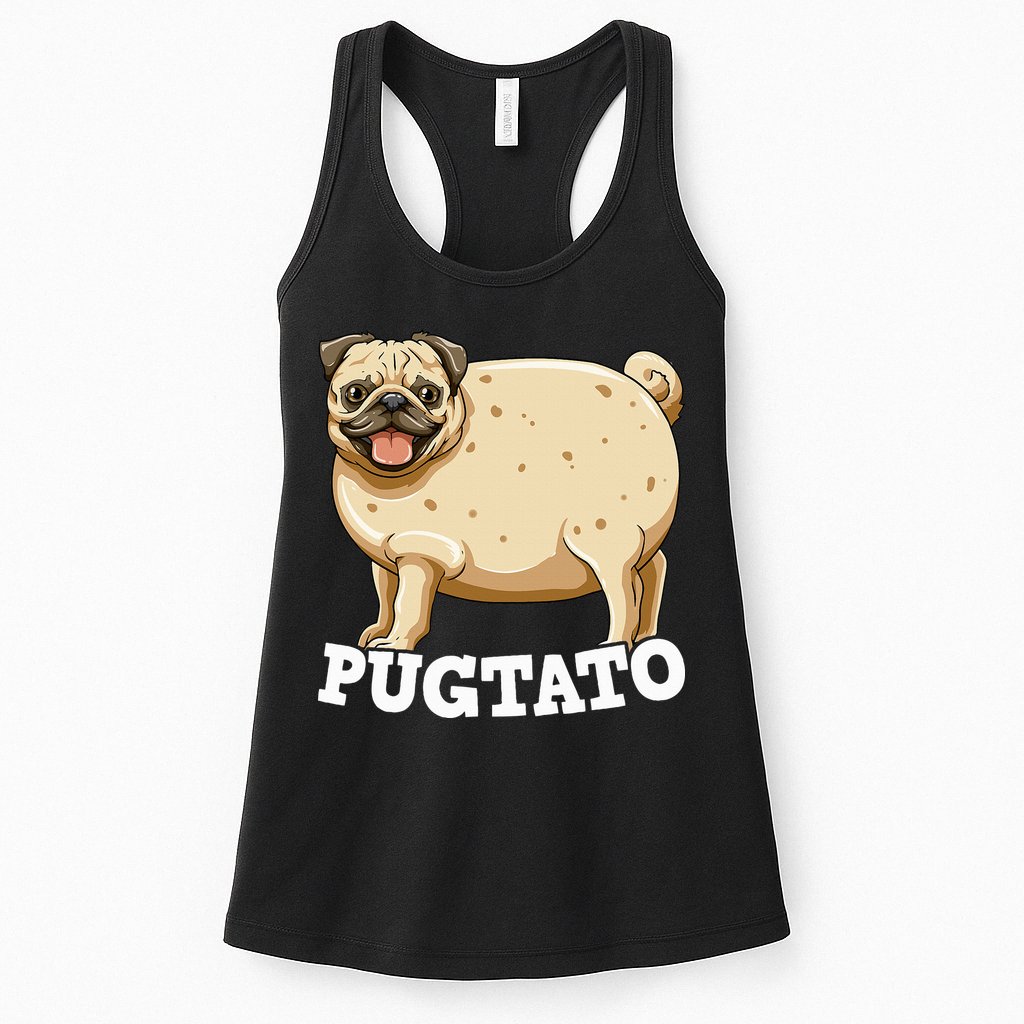 Pugtato Pug Potato Pug Lovers Womens Tank Top