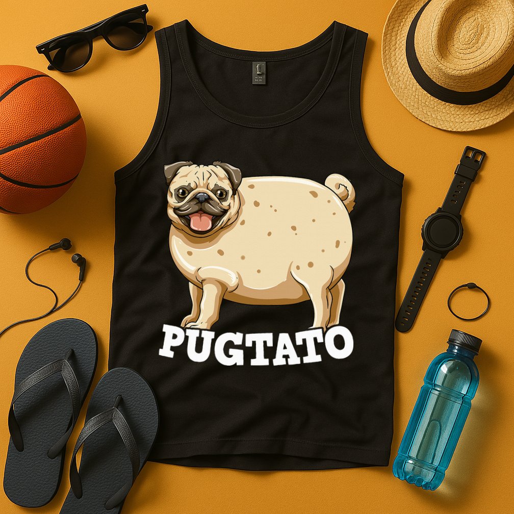 Pugtato Pug Potato Pug Lovers Tank Top