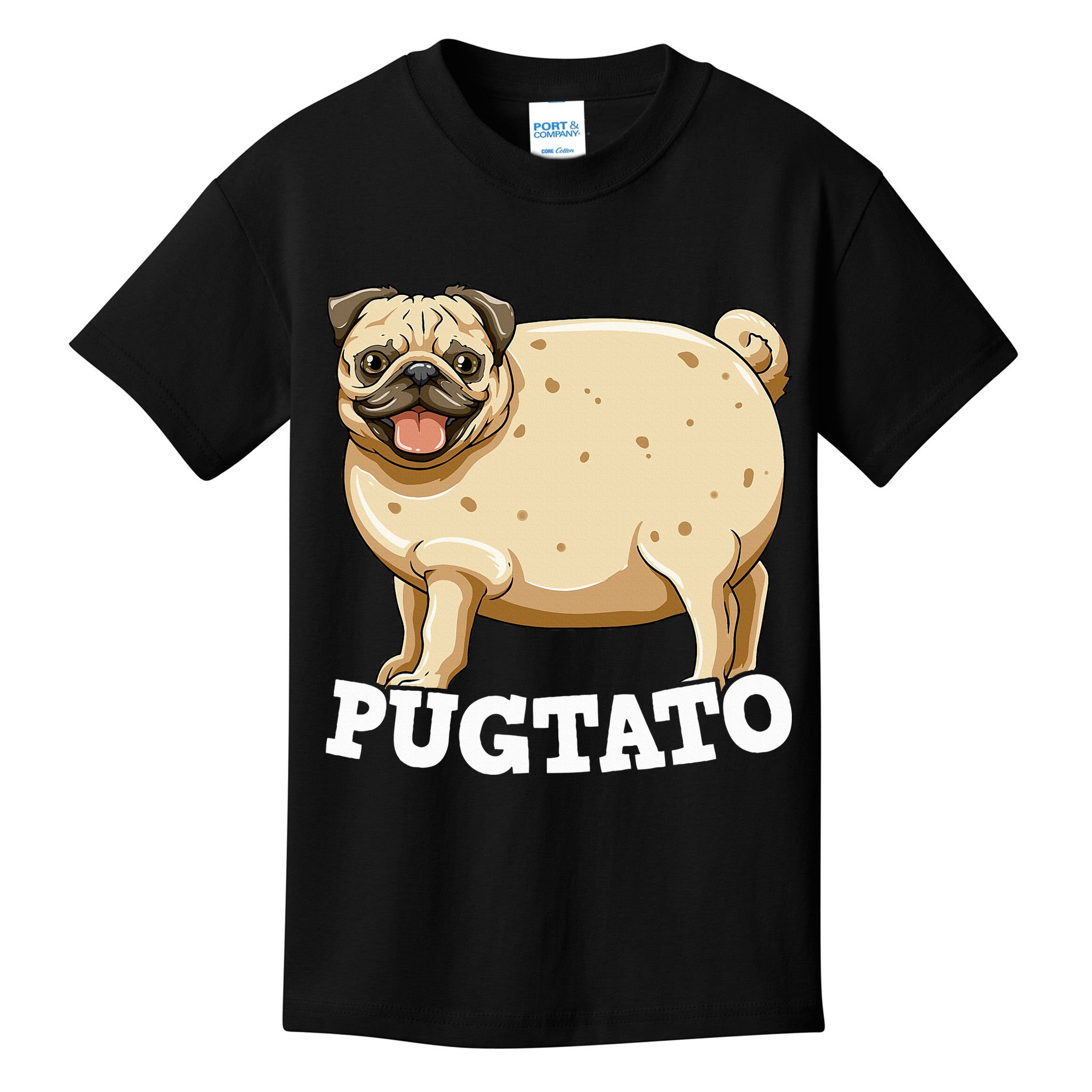 Pugtato Pug Potato Pug Lovers Kids T-Shirt