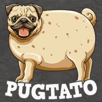 Pugtato Pug Potato Pug Lovers Vector Backpack