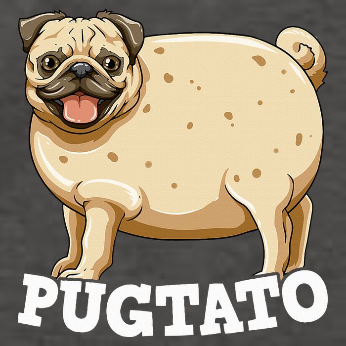 Pugtato Pug Potato Pug Lovers Vector Backpack