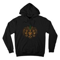 Pet Paw Print Pumpkin Hoodie