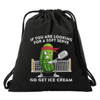Pickleball Player Drawstring Bag