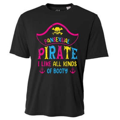 Pansexual Pride Pirate Lgbtq Month Pans Flag Colors Cooling Performance Crew T-Shirt