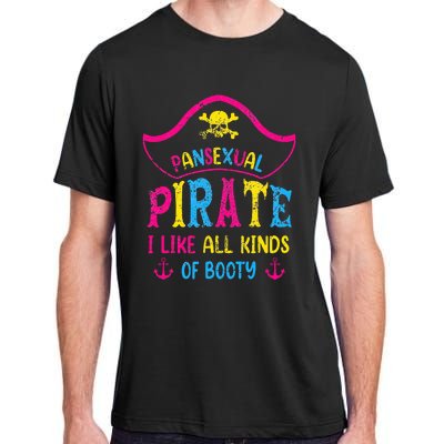 Pansexual Pride Pirate Lgbtq Month Pans Flag Colors Adult ChromaSoft Performance T-Shirt