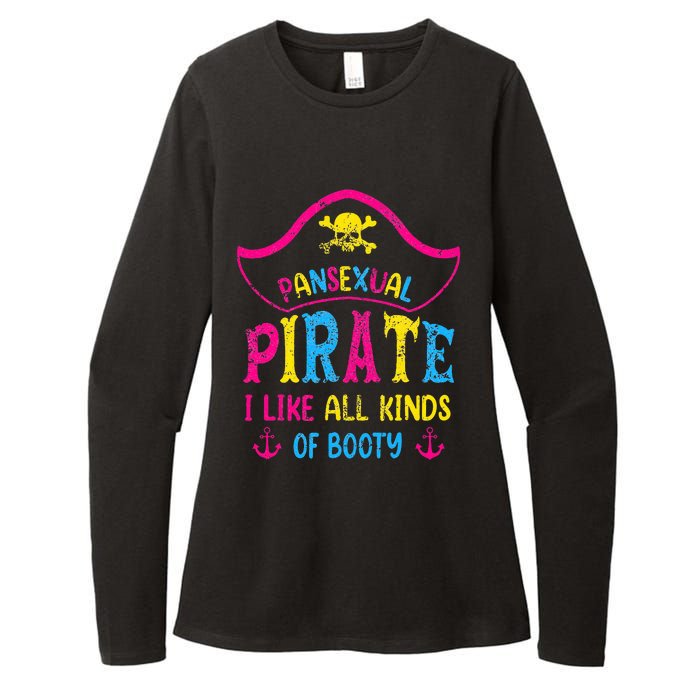 Pansexual Pride Pirate Lgbtq Month Pans Flag Colors Womens CVC Long Sleeve Shirt