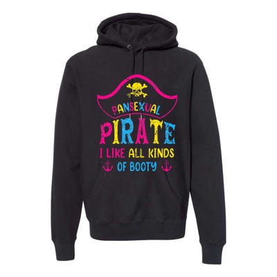 Pansexual Pride Pirate Lgbtq Month Pans Flag Colors Premium Hoodie