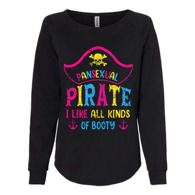 Pansexual Pride Pirate Lgbtq Month Pans Flag Colors Womens California Wash Sweatshirt