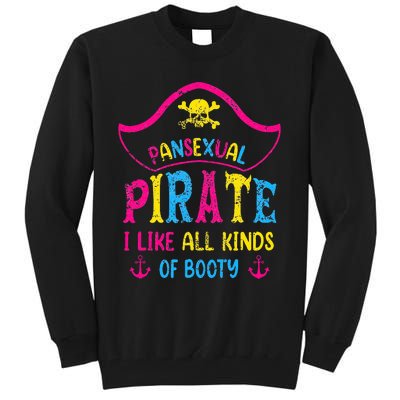 Pansexual Pride Pirate Lgbtq Month Pans Flag Colors Tall Sweatshirt