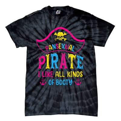 Pansexual Pride Pirate Lgbtq Month Pans Flag Colors Tie-Dye T-Shirt