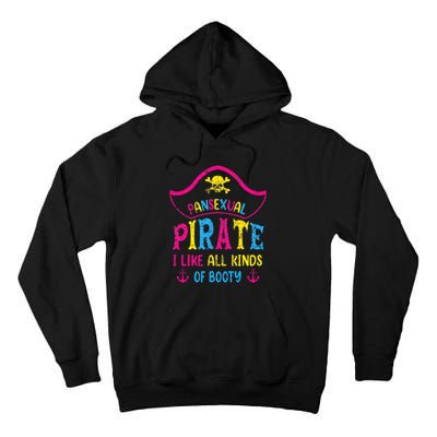 Pansexual Pride Pirate Lgbtq Month Pans Flag Colors Tall Hoodie