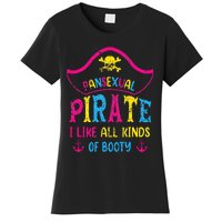 Pansexual Pride Pirate Lgbtq Month Pans Flag Colors Women's T-Shirt