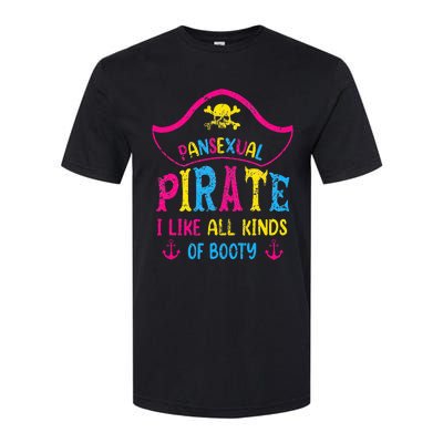 Pansexual Pride Pirate Lgbtq Month Pans Flag Colors Softstyle CVC T-Shirt