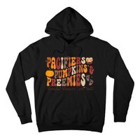 Pacifiers Pumpkins Preemies Thanksgiving Nicu Nurse Hoodie