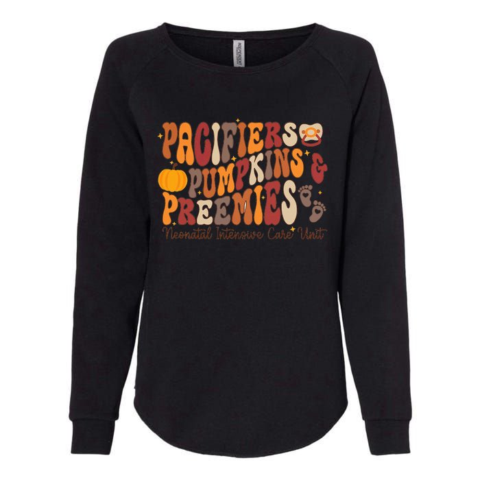 Pacifiers Pumpkins Preemies Thanksgiving Nicu Nurse Womens California Wash Sweatshirt