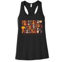 Pacifiers Pumpkins Preemies Thanksgiving Nicu Nurse Women's Racerback Tank