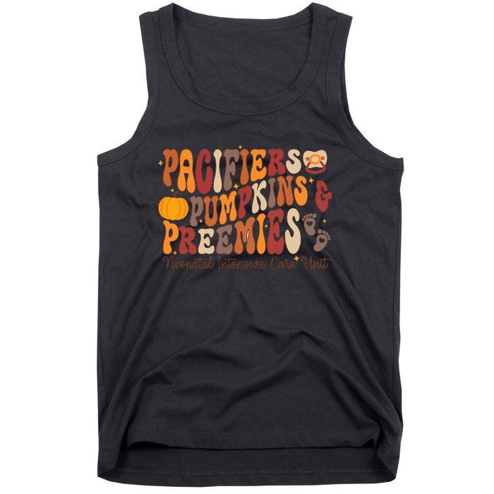 Pacifiers Pumpkins Preemies Thanksgiving Nicu Nurse Tank Top