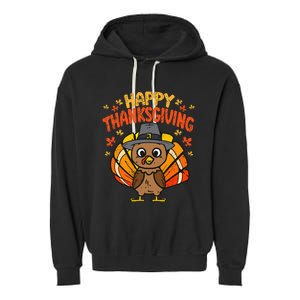 Pugkin Pug Pumpkin Halloween Thanksgiving Dog Garment-Dyed Fleece Hoodie