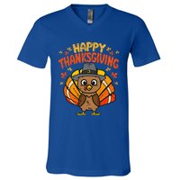 Pugkin Pug Pumpkin Halloween Thanksgiving Dog V-Neck T-Shirt