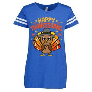 Pugkin Pug Pumpkin Halloween Thanksgiving Dog Enza Ladies Jersey Football T-Shirt