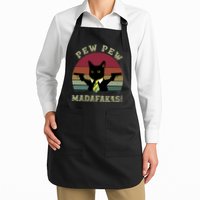 Peww Pew Pew Peww Madafakas Vintage Cat Lover Apron