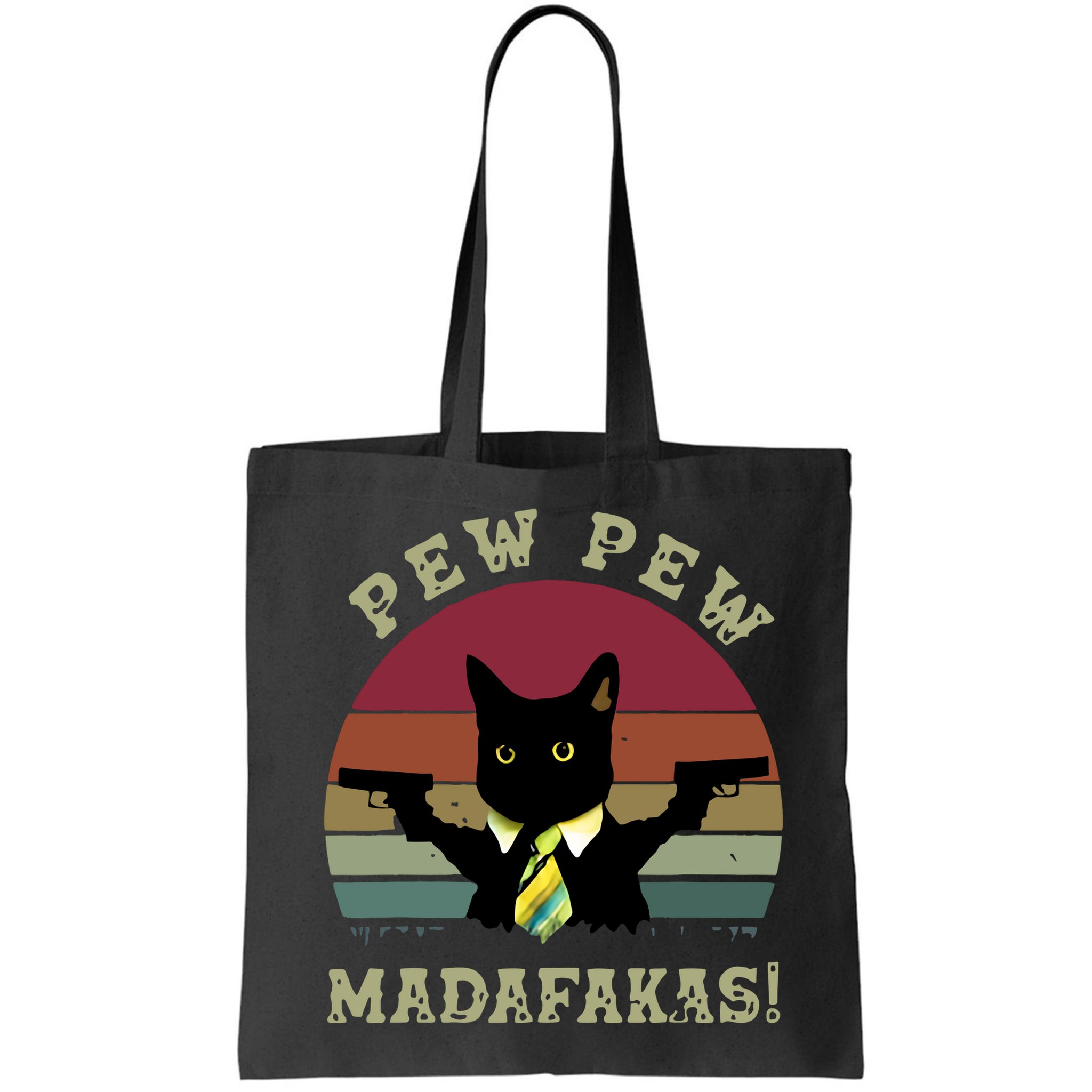 Peww Pew Pew Peww Madafakas Vintage Cat Lover Bag