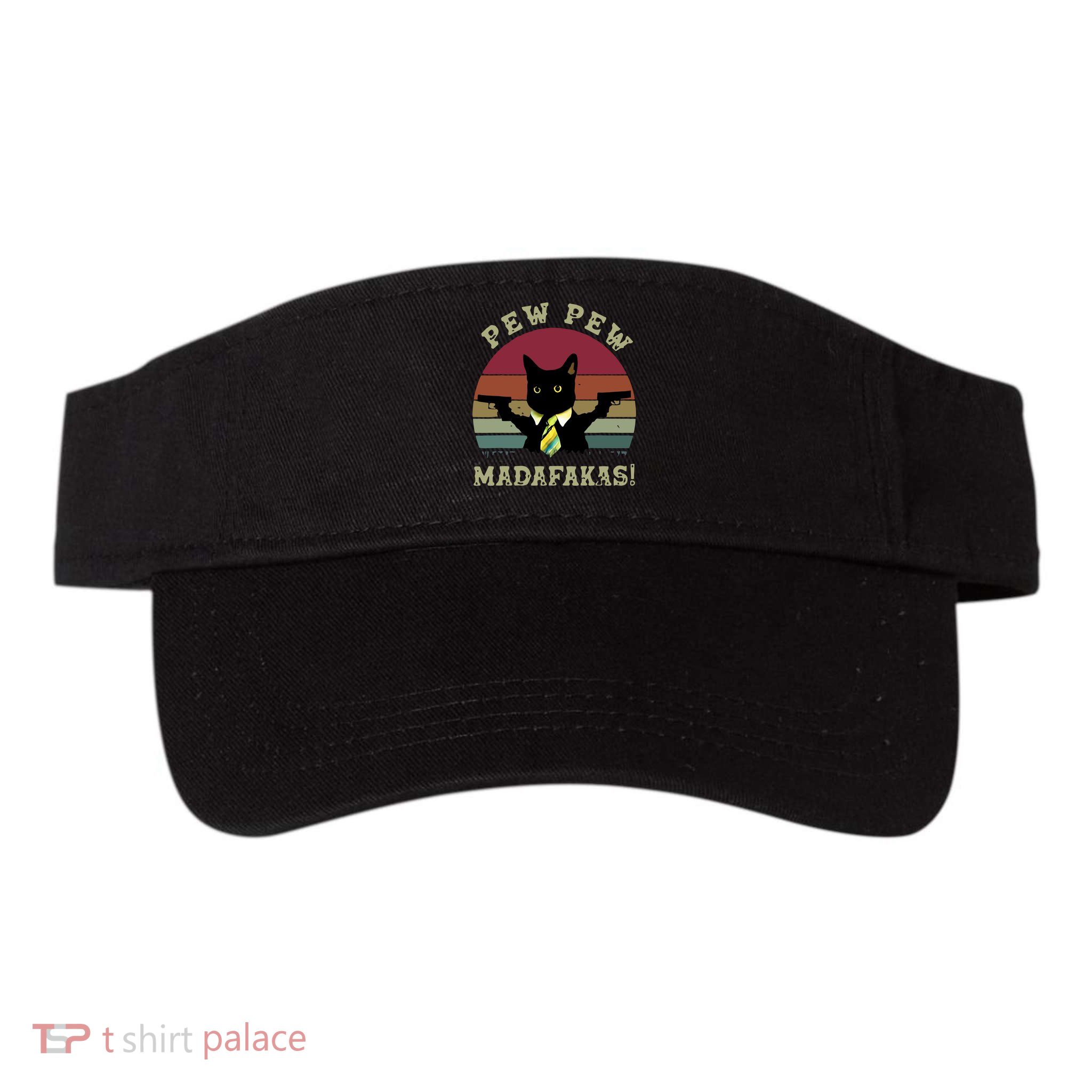 Peww Pew Pew Peww Madafakas Vintage Cat Lover Visor