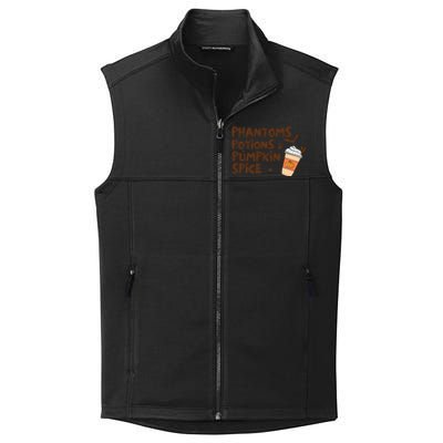 Phantoms Potions Pumpkin Spice Cute Halloween Drink Pumpkin Collective Smooth Fleece Vest