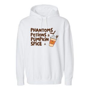 Phantoms Potions Pumpkin Spice Cute Halloween Drink Pumpkin Garment-Dyed Fleece Hoodie