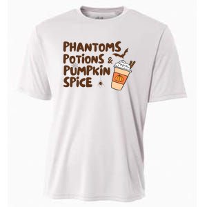 Phantoms Potions Pumpkin Spice Cute Halloween Drink Pumpkin Cooling Performance Crew T-Shirt