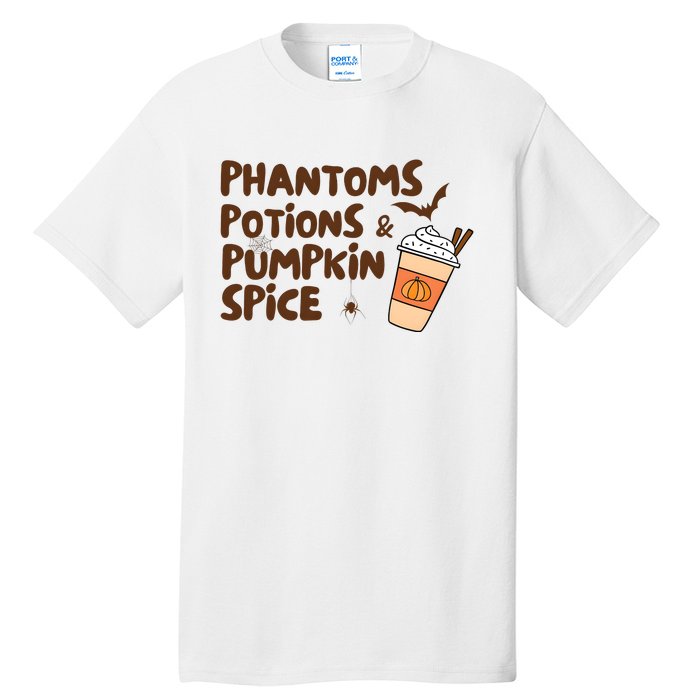 Phantoms Potions Pumpkin Spice Cute Halloween Drink Pumpkin Tall T-Shirt