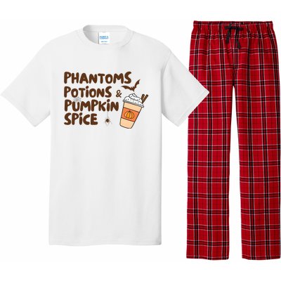 Phantoms Potions Pumpkin Spice Cute Halloween Drink Pumpkin Pajama Set