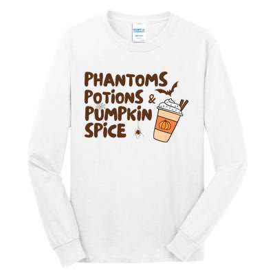 Phantoms Potions Pumpkin Spice Cute Halloween Drink Pumpkin Tall Long Sleeve T-Shirt