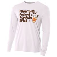 Phantoms Potions Pumpkin Spice Cute Halloween Drink Pumpkin Cooling Performance Long Sleeve Crew