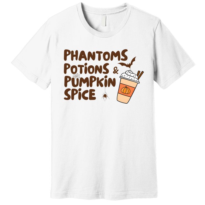 Phantoms Potions Pumpkin Spice Cute Halloween Drink Pumpkin Premium T-Shirt