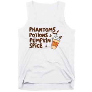 Phantoms Potions Pumpkin Spice Cute Halloween Drink Pumpkin Tank Top