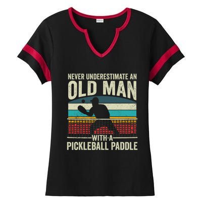 Pickleball Paddle Pickle Ball Player Ladies Halftime Notch Neck Tee