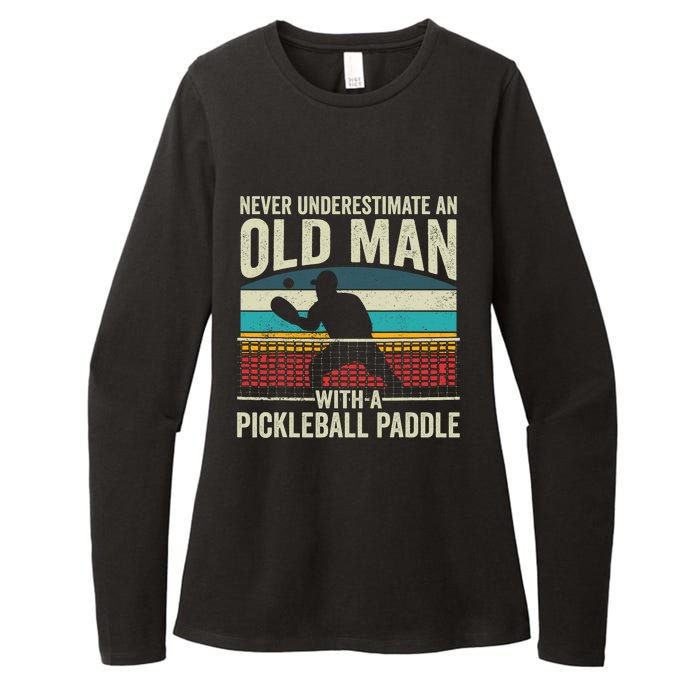 Pickleball Paddle Pickle Ball Player Womens CVC Long Sleeve Shirt