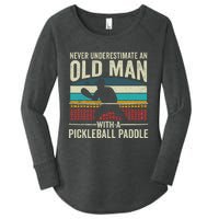 Pickleball Paddle Pickle Ball Player Women's Perfect Tri Tunic Long Sleeve Shirt