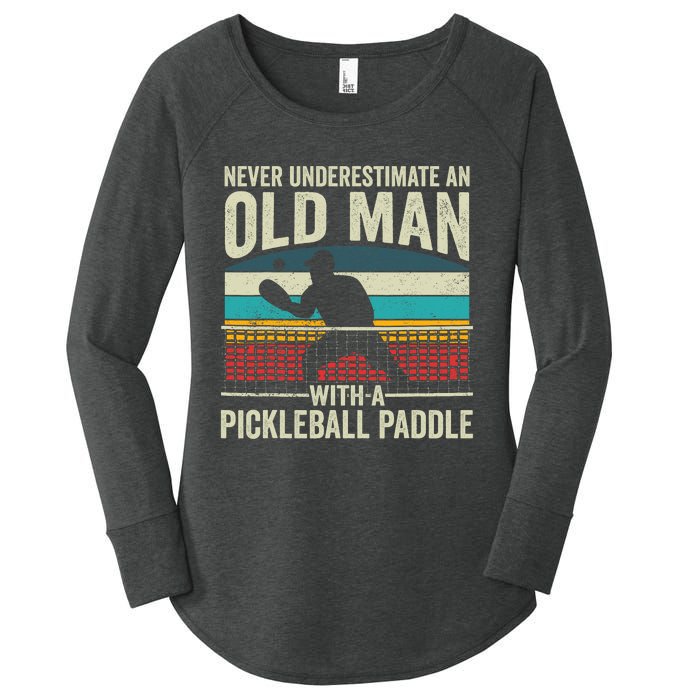 Pickleball Paddle Pickle Ball Player Women's Perfect Tri Tunic Long Sleeve Shirt