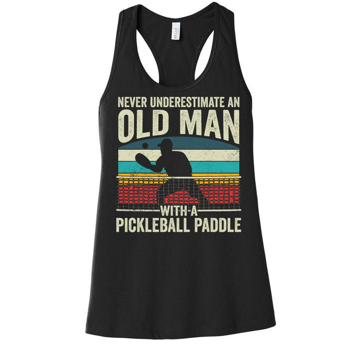 Pickleball Paddle Pickle Ball Player Women's Racerback Tank