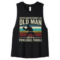 Pickleball Paddle Pickle Ball Player Women's Racerback Cropped Tank