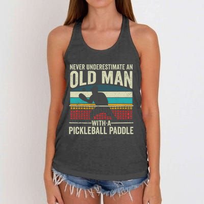 Pickleball Paddle Pickle Ball Player Women's Knotted Racerback Tank