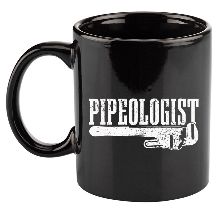 Plumber Pipeologist Plumbing Funny Plumber 11oz C Handle Ceramic Mug