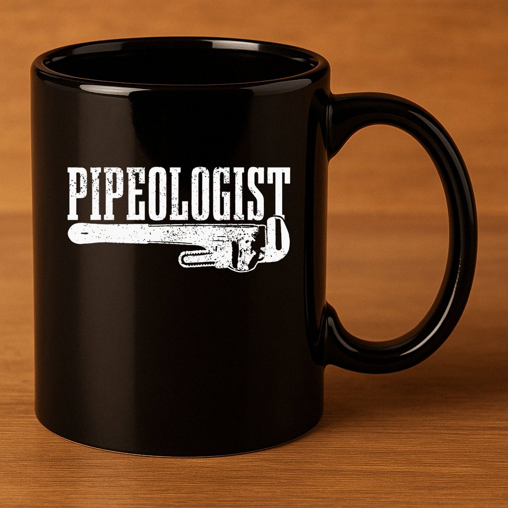 Plumber Pipeologist Plumbing Funny Plumber 11oz C Handle Ceramic Mug