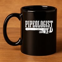 Plumber Pipeologist Plumbing Funny Plumber 11oz C Handle Ceramic Mug